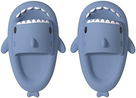 ChayChax Boys Girl Cloud Shark Slides Non-Slip Novelty Open Toe Sandals Extremely Comfy Cushioned Thick Sole Cute Cartoon Shower Slippers Indoor & Outdoor