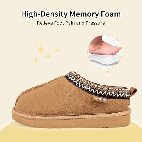 CIOR Boys Girls Memory Foam Slippers Kids House Fuzzy Indoor Outdoor Slip On Clogs For Little Kid Big Kid