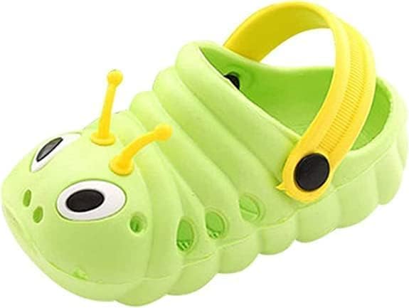 Clogs For Kids & Toddlers Cute Caterpillar Clogs Outdoor Poolside Summer Slippers Fun Colors Sizes 4-11 Kids
