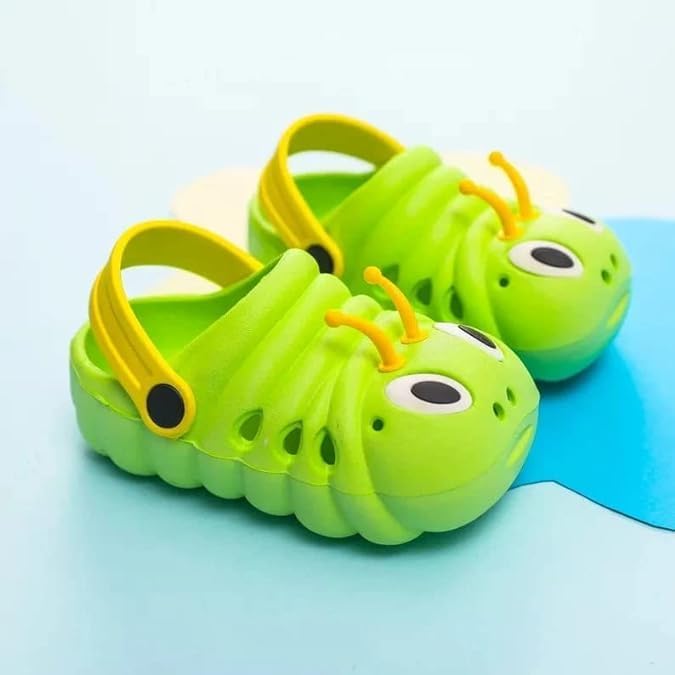 Clogs For Kids & Toddlers Cute Caterpillar Clogs Outdoor Poolside Summer Slippers Fun Colors Sizes 4-11 Kids