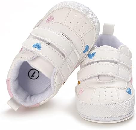 Clowora Baby Boys Girls Shoes Non-Slip Rubber Sole Sneakers Infant First Walking Toddler Crib Shoes Newborn Loafers Flats