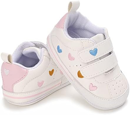 Clowora Baby Boys Girls Shoes Non-Slip Rubber Sole Sneakers Infant First Walking Toddler Crib Shoes Newborn Loafers Flats