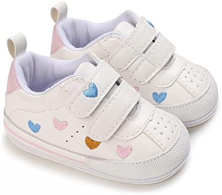 Clowora Baby Boys Girls Shoes Non-Slip Rubber Sole Sneakers Infant First Walking Toddler Crib Shoes Newborn Loafers Flats