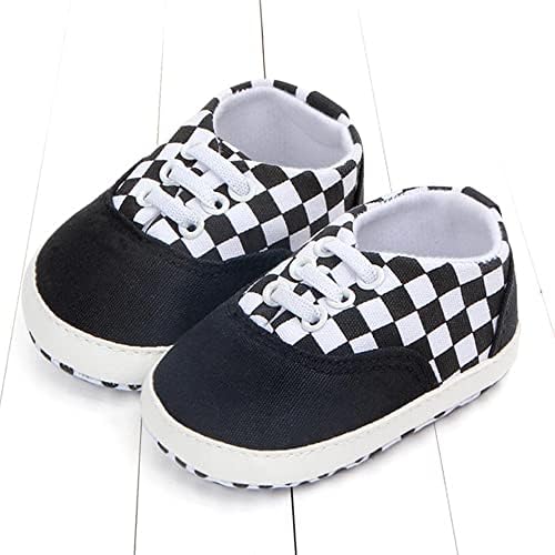 Clowora Unsex Baby Boys Girls Canvas First Walkers Shoes Infant Non Slip Soft Sole Toddler Flat Lazy Loafers Sneaker