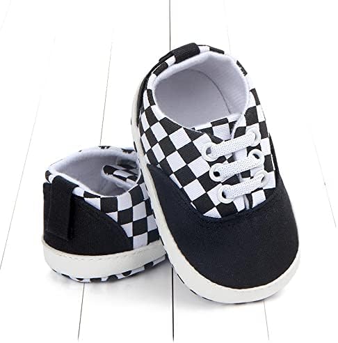 Clowora Unsex Baby Boys Girls Canvas First Walkers Shoes Infant Non Slip Soft Sole Toddler Flat Lazy Loafers Sneaker
