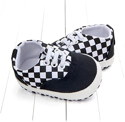 Clowora Unsex Baby Boys Girls Canvas First Walkers Shoes Infant Non Slip Soft Sole Toddler Flat Lazy Loafers Sneaker