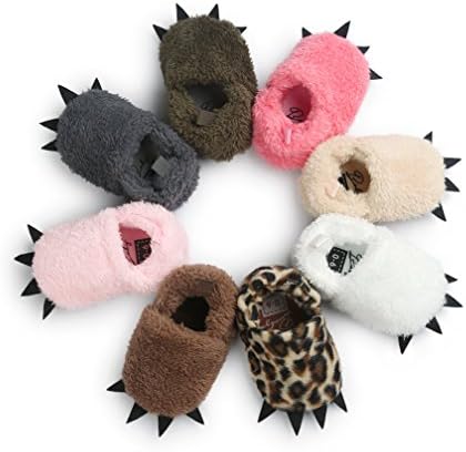 CoKate Baby Boys Girls Soft Plush Slippers Animal Boots Toddler Infant Crib Shoes Winter House Shoes