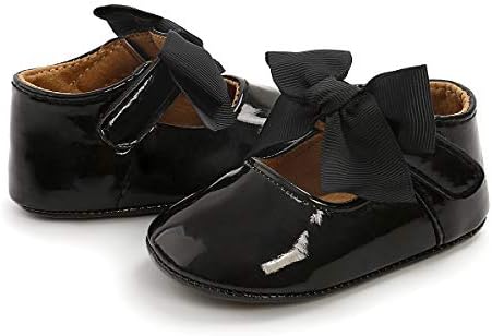 COSANKIM Baby Girls Mary Jane Flats Shoes Anti-Slip Rubber Sole Infant Toddler Princess Wedding Dress Shoes