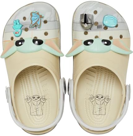 Crocs Boy's Classic Star Wars Clogs (Little Big Kid) Grogu K Bone