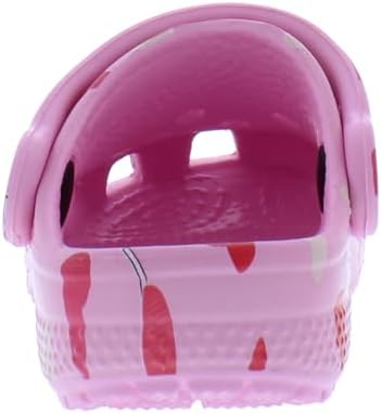 Crocs Classic Valentines Day Clog Infant/Toddler Shoes Size 9 Color: Pink Heart Multicolor
