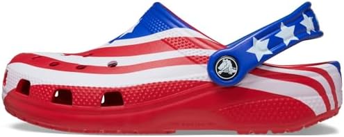 Crocs Unisex-Child Classic American Flag Clogs (Toddler/Little Kid/Big Kid)