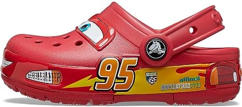 Crocs Unisex-Child Crocband Cars Lightning McQueen Clogs Light Up Shoes