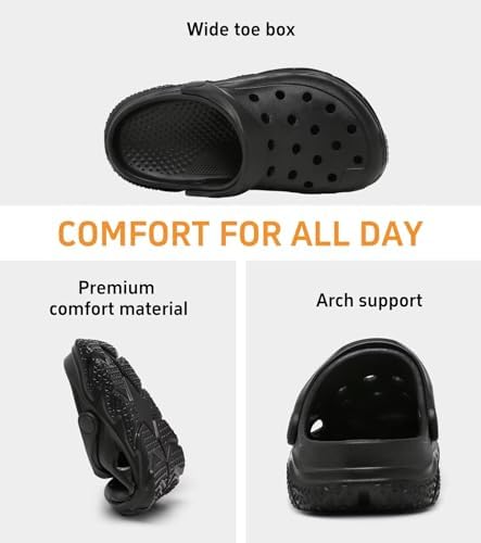 Cubufly Kids Boys Girls Clog Garden Shoes Slip On Slide Sandals Beach Water Shoes For Toddler/Little Kid/Big Kid/Children