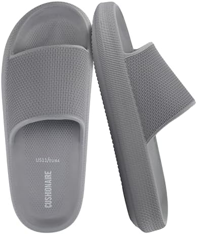 CUSHIONAIRE Feather EVA Mens Sandals – Slip On Recovery Slides Lightweight Water Shoes for Men