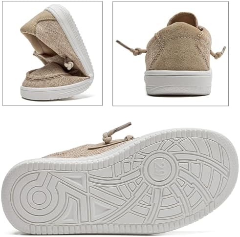 DADAWEN Boys Girls Slip-On Casual Boat Shoes School Dress Shoes Comfortable Lightweight Lace Up Loafers (Toddler/Little Kid/Big Kid)