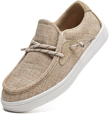 DADAWEN Boys Girls Slip-On Casual Boat Shoes School Dress Shoes Comfortable Lightweight Lace Up Loafers (Toddler/Little Kid/Big Kid)