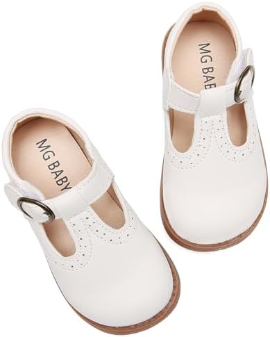 DADAWEN Girl's Classic Mary Jane School Uniform Shoes Flat Dress Shoes