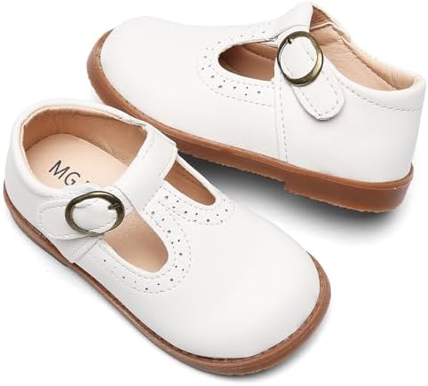 DADAWEN Girl's Classic Mary Jane School Uniform Shoes Flat Dress Shoes