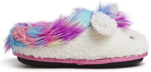 Dearfoams Unisex-Child Kids Toddlers Whimsical Animal Critter Washable Slipper