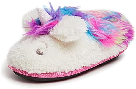 Dearfoams Unisex-Child Kids Toddlers Whimsical Animal Critter Washable Slipper