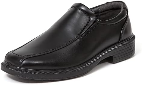 Deer Stags Boys' Greenpoint Jr Slip On Youth Dress Shoes Loafers for Church Formal School Uniform / Black / 1 Little Kid / Medium