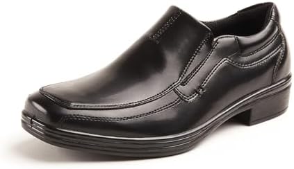 Deer Stags Boys' Wise Slip On Youth Dress Shoes Loafers for Church Formal School Uniform / Black