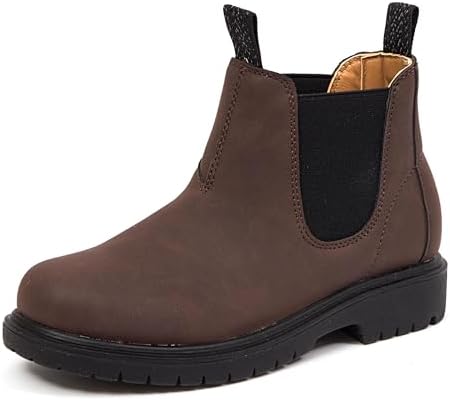 Deer Stags Kids Unisex Brown Leather Casual Winter Bootie 9 Months