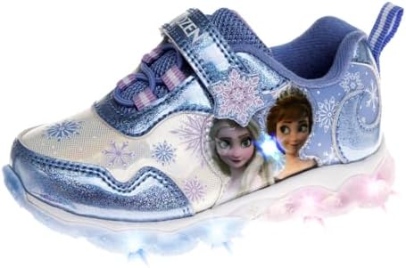 Disney Girls Frozen Light Up Laceless Running Shoes (Toddler/Little Girl)