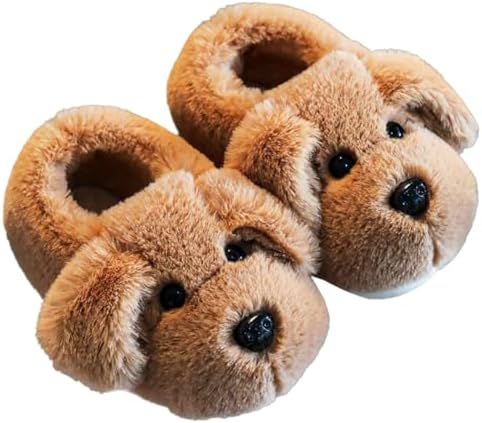 Dog slippers Funny House Slippers Toddler Girls Boys Winter Indoor Outdoor Fuzzy Warm Shoes
