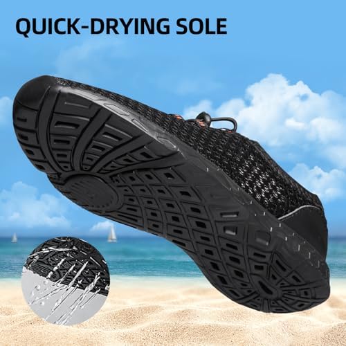 DOUSSPRT Men's Water Shoes Quick Drying Sports Aqua Shoes