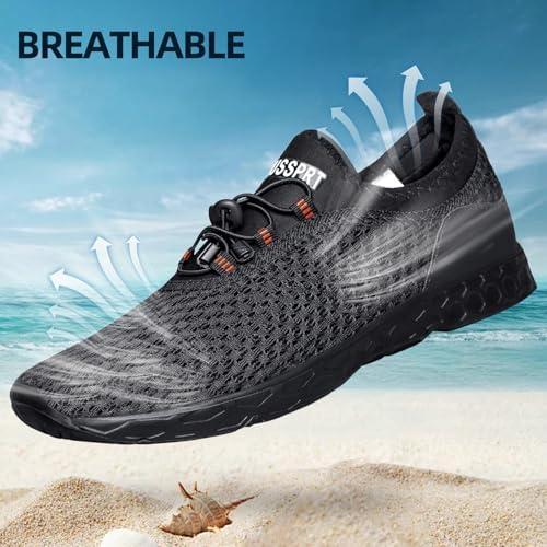 DOUSSPRT Men's Water Shoes Quick Drying Sports Aqua Shoes