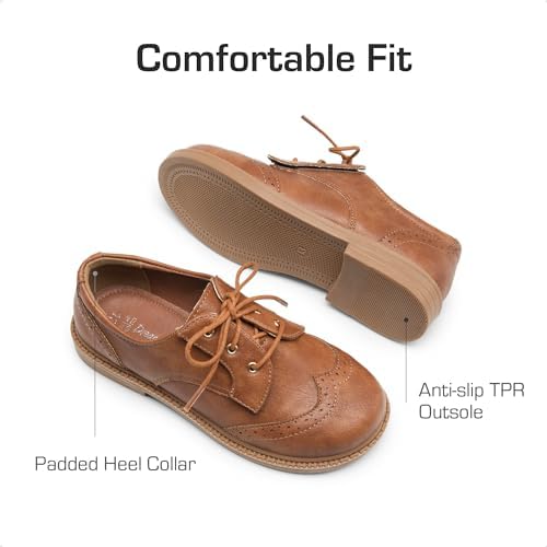 DREAM PAIRS Boys Girls Dress Shoes Kids School Uniform Formal Casual Oxfords For Toddler Little Kid