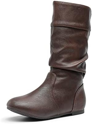 DREAM PAIRS Girl's Faux Fur Lined Knee High Winter Riding Boots(Toddler/Little Kid/Big Kid)