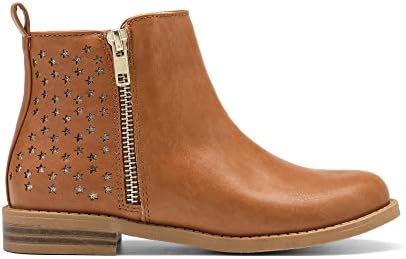 DREAM PAIRS Girls Ankle Boots With Side Zipper Low Heels Toddler/Little Kid/Big Kid