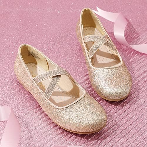 DREAM PAIRS Girls Ballerina Dress Shoes Mary Jane Flats