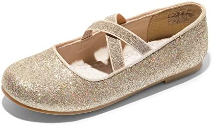 DREAM PAIRS Girls Ballerina Dress Shoes Mary Jane Flats