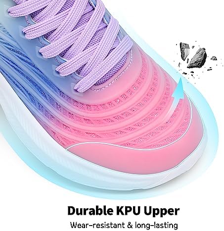 DREAM PAIRS Girls Boys Shoes Kids Lace Up Tennis Sparkle Glitter Athletic Running Sneakers