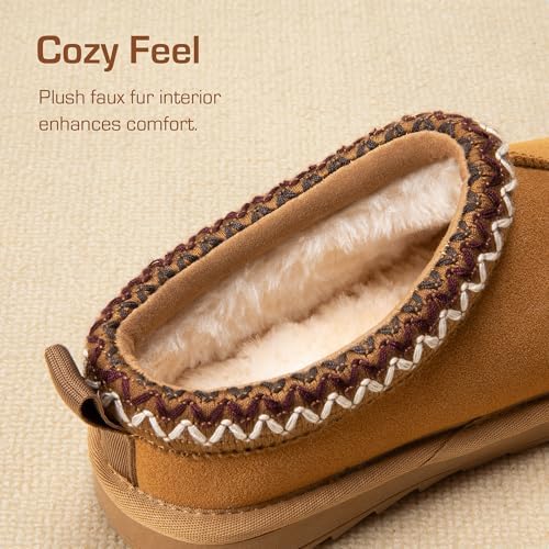 DREAM PAIRS Girls Boys Slippers Kids House Fuzzy Indoor Outdoor FuzzyEasy Kid's Slip-on Slipper For Little Kid Big Kid