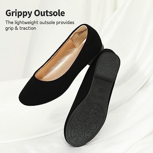 DREAM PAIRS Girls Dress Shoes Slip On Ballerina Flats For Wedding/Party