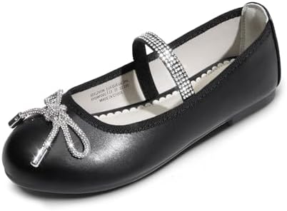 DREAM PAIRS Girls Dress Shoes Slip-on Flower Girl Ballet Flats for Party Wedding Performance Prom Graduation