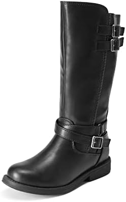 DREAM PAIRS Girls Knee High Fashion Riding Boots for Toddler/Little Kid/Big Kid
