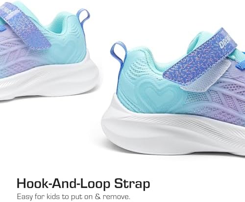DREAM PAIRS Girls Shoes Kids Tennis Sparkle Ease Running Athletic Lightweight Sneakers For Little/Big Kids Toddler