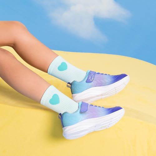 DREAM PAIRS Girls Shoes Kids Tennis Sparkle Ease Running Athletic Lightweight Sneakers For Little/Big Kids Toddler