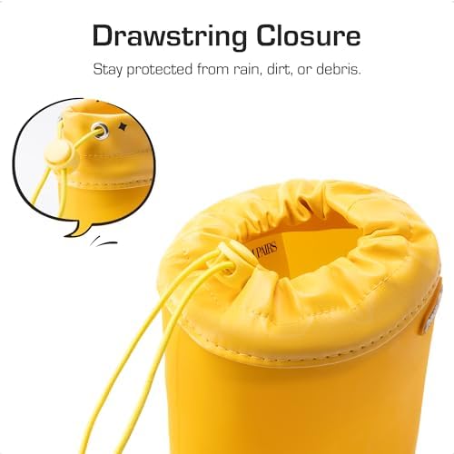 DREAM PAIRS Kids Rain Boots Boys Girls Lightweight Boots Waterproof Easy-on Outdoor Playing Rain Boot Unisex-Child