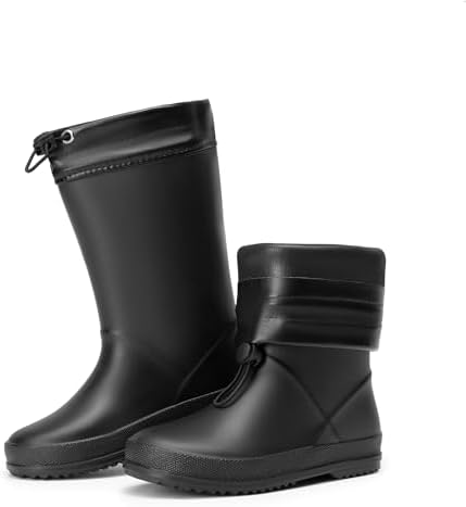 DREAM PAIRS Kids Rain Boots Boys Girls Lightweight Boots Waterproof Easy-on Outdoor Playing Rain Boot Unisex-Child
