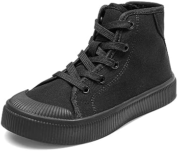 DREAM PAIRS Kids Sneakers Little Boys Girls High Top Canvas Shoes LilLegends CourtStar Casual Walking Shoes