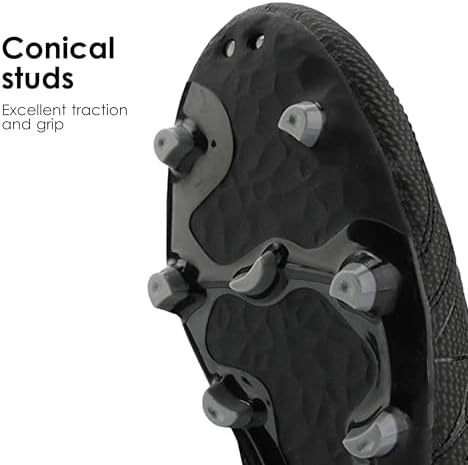 DREAM PAIRS Mens Sport Flexible Athletic Lace Up Light Weight Outdoor Cleats Football Soccer Shoes