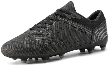 DREAM PAIRS Mens Sport Flexible Athletic Lace Up Light Weight Outdoor Cleats Football Soccer Shoes