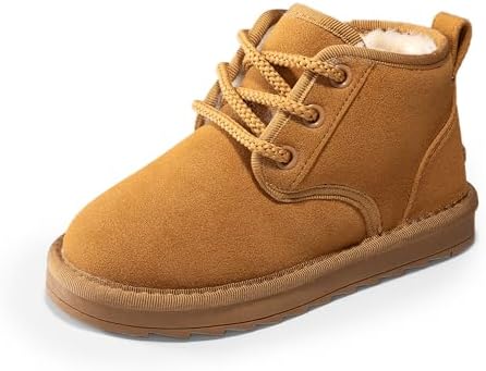 DREAM PAIRS Toddler Boots Kids Boys Girls Winter Zipper Warm Faux Fur FuzzyGo Kid's Cozy Walking Ankle Boots