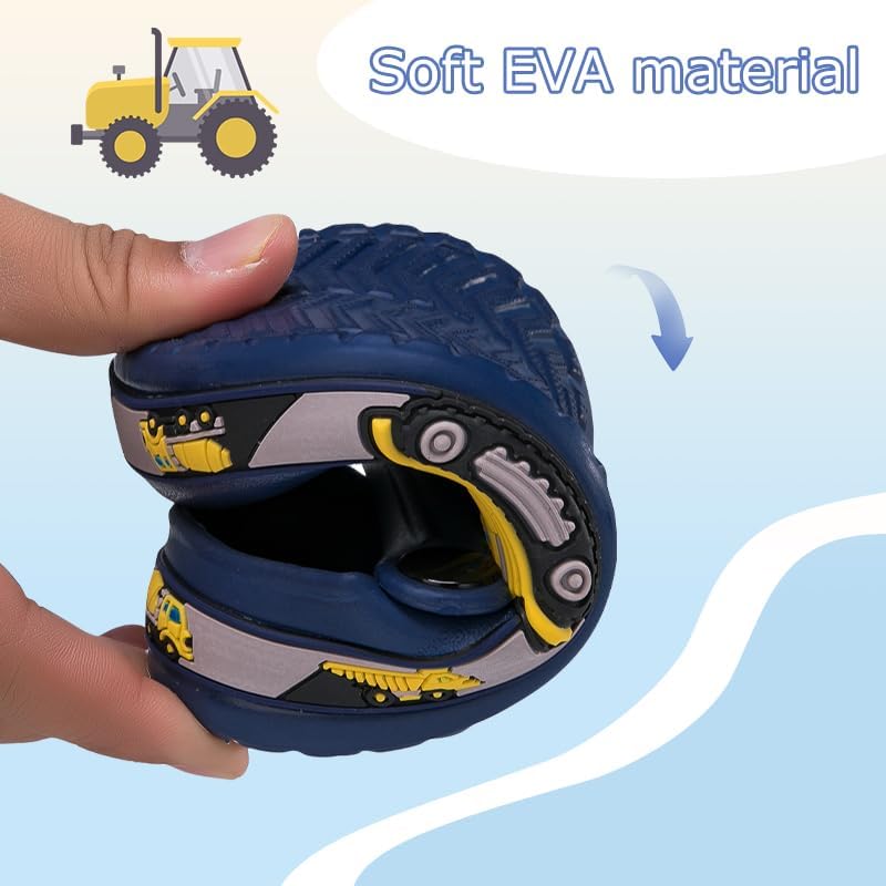 Drecage Toddler Clogs Kids Clogs For Girls Boys Slip On Garden Clogs Slide Sandals Waterproof Beach Pool Shoes Slipper